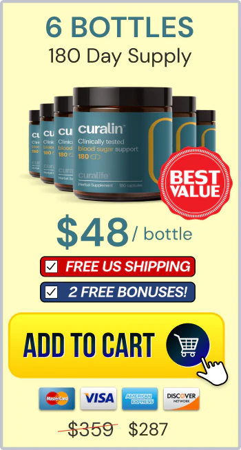 Curalin 6-bottle basic pack for 180-day supply